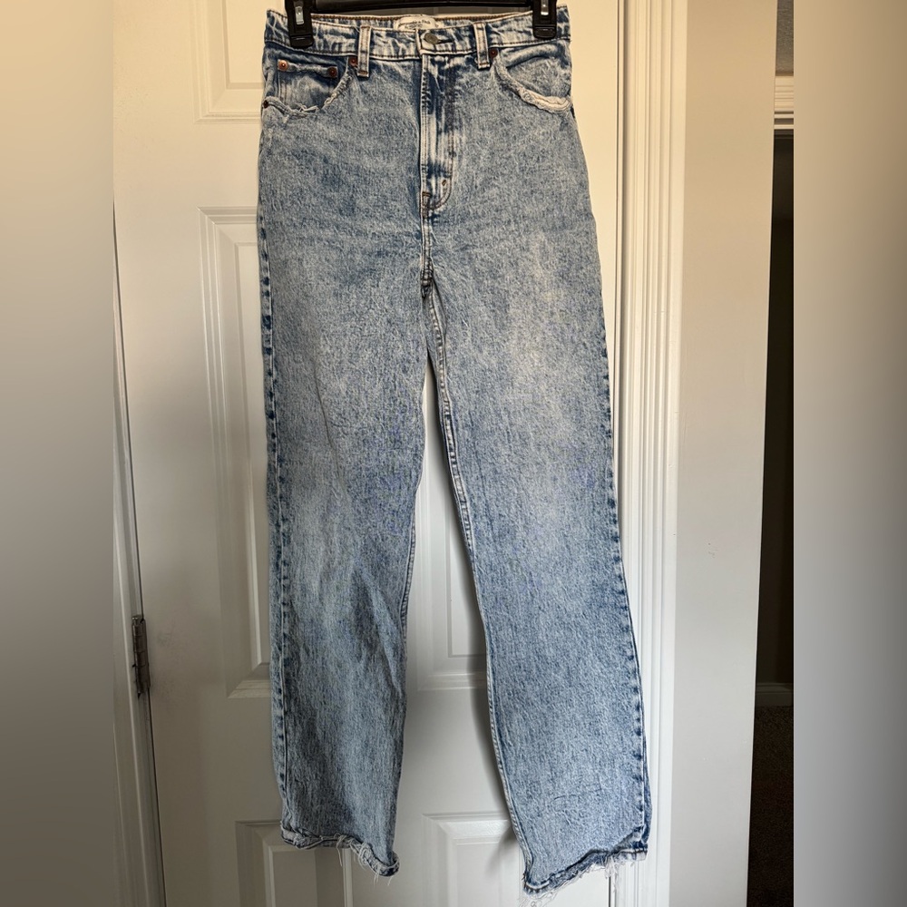 Women’s Abercrombie 90s ultra high rise straight jeans